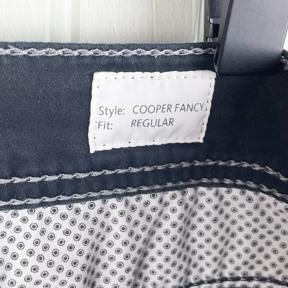 Brax Cooper Fancy Regular Fit Straight Leg Pants Solid Black Men's Size 34 - Picture 6 of 10